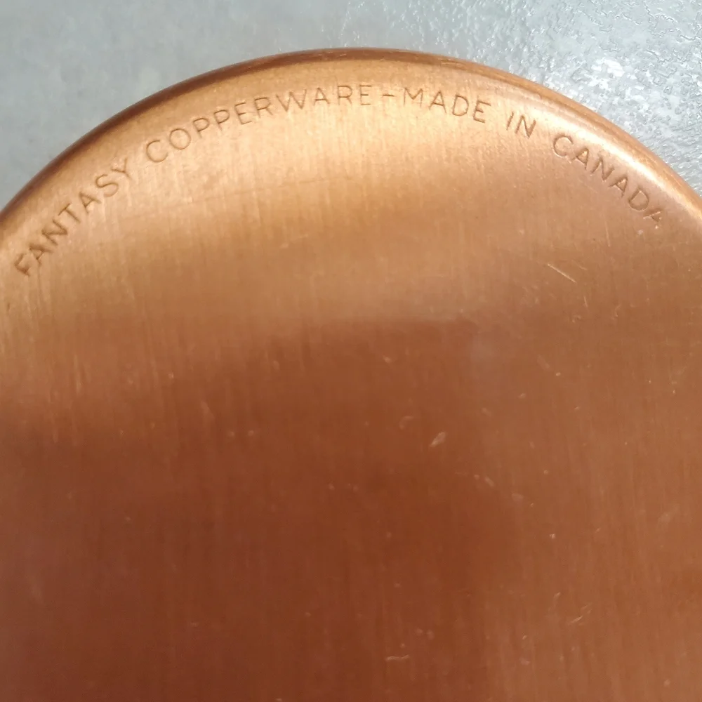 Fantasy Copperware Vintage Coasters Set of 4 Hand Wrought in Canada - Picture 3 of 4